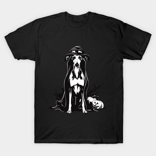 Halloween Galgo Espanol Greyhound Spanish T-Shirt by Piggy Boxer